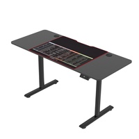 Bureau debout convertible intelligent à double moteur électrique, réglable en hauteur, en bois, moderne