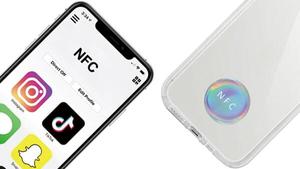 सामाजिक मीडिया शेयरिंग मोबाइल फोन एनएफसी कनेक्टर कार्ड एनएफसी टैग मोबाइल फोन स्टीकर निविड़ अंधकार epoxy टैग - Product Image 6