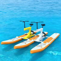 Nouveau design de vélo aquatique pour adultes, pédale en PVC gonflable de haute qualité, vélo simple, équipement de loisirs, bateaux à pédales aquatiques à vendre