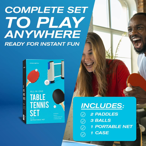 Ensemble de raquettes de tennis de table portables pour la famille, 2 raquettes, filet de <span class=keywords><strong>ping</strong></span>-<span class=keywords><strong>pong</strong></span>, <span class=keywords><strong>raquette</strong></span> de <span class=keywords><strong>ping</strong></span>-<span class=keywords><strong>pong</strong></span> professionnelle avec étui à double fermeture éclair - Product Image 3