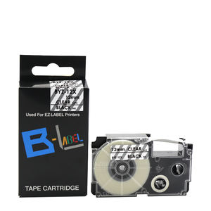 12毫米用于卡西欧打印机的黑白CIDY-12WE XR-12YE兼容标签带 - Product Image 2