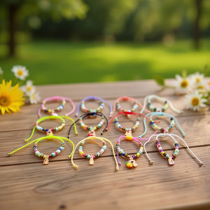 Bracciale Kapibala con perline colorate, gioielli alla moda regolabili per donne e ragazze - Product Image 2