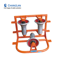 Rouleau de pose de câbles Changlan, rouleau de guidage d'angle droit pour l'installation de câbles électriques
