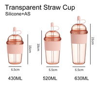 Gobelet à boba personnalisé avec paille de 14 mm, verre à bubble tea réutilisable, cadeau idéal pour les amateurs de boissons