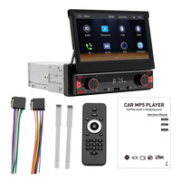 Écran tactile rétractable manuel de 7 pouces, navigation automobile universelle Android, CarPlay sans fil, commande centrale du tableau de bord, HD Dash