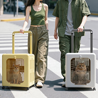 Petit chariot de transport pliable et respirant pour animaux de compagnie, approuvé par les compagnies aériennes, pour chats et chiens, capacité de 5 kg