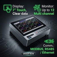 Registrador de Datos Digital Industrial Multicanal sin Papel MPR5000SE CE, Totalizador de Temperatura, Humedad, Presión y Flujo, OEM/ODM, USB