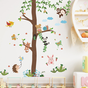 <span class=keywords><strong>Adesivi</strong></span> murali autoadesivi per la camera da <span class=keywords><strong>letto</strong></span> dell'albero del bosco del fumetto - Product Image 5