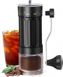 Molinillo de Café Portátil, Molinillo Manual con Ajustes Regulables, Molinillo de Café Manual con Muelas de Cerámica para Espresso - Product Image 1