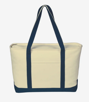 Sacs fourre-tout nautiques en toile de coton épaisse avec logo personnalisé imprimé, cadeaux promotionnels d'entreprise, sacs de plage réutilisables, thème marin