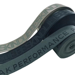 Không đàn hồi Jacquard Logo dệt vải ban nhạc Polyester jacquard vải cho ba lô và túi dây đeo vai - Product Image 6