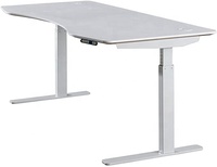 Table d'ordinateur réglable Table élévatrice Base jambe pour s'asseoir pour se tenir debout bureau motorisé blanc