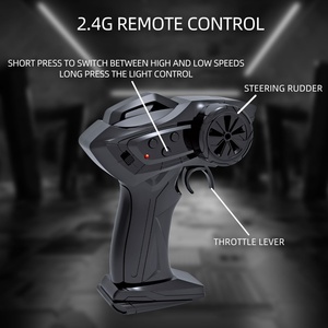 SJY-FQD25 Coche de Carreras Miniatura 1/64 4WD con Control Remoto para Niños, Vehículo de Juguete con Ruedas TPR y Luces LED, Hobby para Niños, 15 km/h - Product Image 3