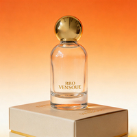 Makronen-Farbige Mattierte Parfümflasche 50ml mit Natürlichem Rundem Verschluss Leere Glas-Parfümflasche mit Individuellem Logo und Verpackungsbox