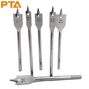 6 cái gỗ phẳng Spade bit thiết lập 1/4 inch Hex Shank gỗ làm việc khoan <span class=keywords><strong>bits</strong></span> trong PVC đôi vỉ - Product Image 1