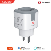 Enchufe Inteligente ZigBee de 16A y 3520W con Monitoreo de Energía, Protección Contra Sobretensiones, Compatible con Alexa, Google y Tuya