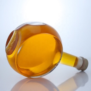 Botella de licor de vidrio transparente con forma de campana, 500ml, 700ml, 750ml, para Tequila, Ginebra, <span class=keywords><strong>ron</strong></span>, vodka con corcho - Product Image 3