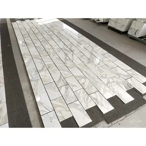 Natural Stone Calacatta Gold Marble Tiles for Bathroom Floor Wall