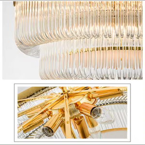 Luminaire Décoratif Intérieur Villa Salon Or Luxe Moderne Européen Led Lustre Cristal Lumière - Product Image 5