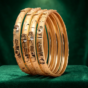 Wholesale Dye Gold Plated Fashion <b>Bangles</b> Set, Forming <b>Bangles</b>, Brass Gold Filled <b>Bangles</b>, Traditional Indian Dye Gold <b>Bangles</b>. - Product Image 3