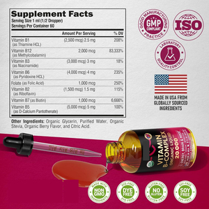 OEM Private Label vitamina B gocce integratore alimentare vitamina B complessi gocce - Product Image 2