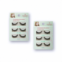 Nouvelles extensions de cils 3D en vison de luxe faites à la main, tige en coton noir, cils naturels pleine bande pour les yeux 2023