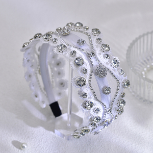YouLaPan – bandeaux luxueux en <span class=keywords><strong>dentelle</strong></span> et strass, accessoires de <span class=keywords><strong>cheveux</strong></span> élégants pour femmes, pour dîners et mariages, YXA218 - Product Image 1