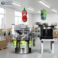 Machine de remplissage automatique de sachets à bec verseur de haute précision pour liquides (shampoing, huile, jus, lait, yaourt) – Capsuleuse verticale efficace pour sachets