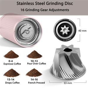 Moulin à café portable à meules coniques de 32 mm pour une utilisation en extérieur et à domicile - Product Image 3