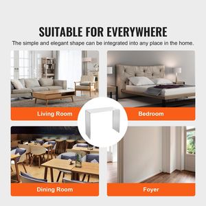 โต๊ะคอนโซลอะคริลิคใสด้านข้างโต๊ะใสสำหรับห้องโถงห้องนั่งเล่น Room-38.2x15x29.3นิ้ว - Product Image 6