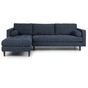 Factory Wholesale Modern L-Shape <strong>Corner</strong> Left Modular Sectional <strong>Sofa</strong> for Villa School Park Living Rooms - Product Image 6