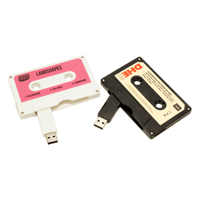 Wholesale Creative Cassette Tape USB Flash Drive 1GB 2GB 4GB 8GB 16GB 32GB 64GB 128GB USB 2.0 Custom Logo Retro Promotional Gift