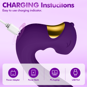 LIL MERMAID Saugvibrator für Frauen, Klitoris-Saugstimulator mit kraftvoller Vibration, USB wiederaufladbar, wasserdicht, Sexspielzeug - Product Image 6