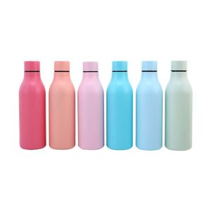Wholesale 550Ml Double-Wall Stainless Steel Vacuum Flask Rubberized Mouth Customized Logo <b>Small</b> Thermos Water <b>Bottle</b> - Product Image 1