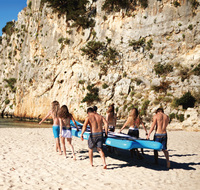 Planche de SUP gonflable CLUB BOARD MEGA 550*152*20cm, planche à pagaie, planche de surf, support de caméra pour bateau, AQUA MARINE BT-20ME, écologique