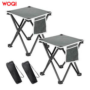 Silla Plegable de Pesca Woqi, Color Gris Espacial, Tela Oxford 600D, Capacidad de 400 Libras, Silla de Exterior de Forma Rectangular - Product Image 3