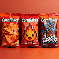 Sacs d'emballage personnalisés imprimés avec barrière en feuille multicouche pour céréales, chips de pommes de terre, scellage arrière, sacs Mylar pour snacks