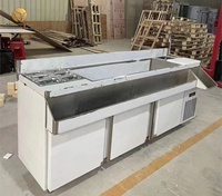 Peralatan Bar Koktail Komersial Stasiun Bar Koktail Baja Tahan Karat Stasiun Bartender Minuman Bar