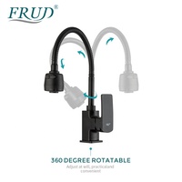 Vente chaude laiton brossé long cou mitigeur flexible cuisine eau mélangeur ferreteria robinets de cuisine R44152
