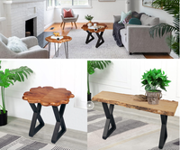 Pieds de table en fer forgé style industriel bronze de 28 pouces pour restaurants, bureaux et tables de pique-nique – Fabricants de bases de tables