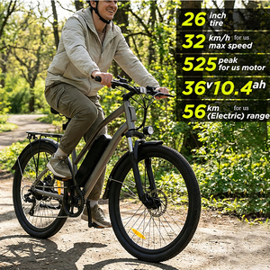 Bicicleta de Montaña Todoterreno de 26 Pulgadas, 7 Velocidades, con Pedales Cómodos, Horquilla de Acero y Asiento Trasero, Venta al Por Mayor Transfronteriza - Product Image 6