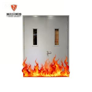 Porte en acier ignifugée Mexin avec panneau de vision, design moderne pour usage intérieur en entrepôt de supermarché - Product Image 1