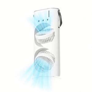 Humidifier <b>Fan</b> Rechargeable Large Capacity Multi-Color Lights Dual-<b>Head</b> Humidifier <b>Fan</b> with Mist for Office - Product Image 2