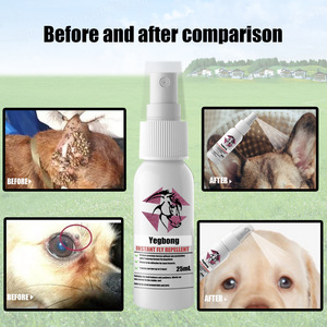 Yegbong Spray Répulsif Anti-Insectes pour Animaux de Compagnie 25ml avec <span class=keywords><strong>Perméthrine</strong></span> et Tétraméthrine Contre les Puces, les Œufs de Puces, les Tiques et les Nuisibles Volants - Product Image 2