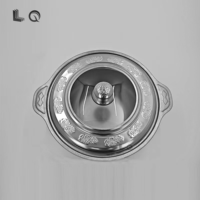 Vente en gros de bonne qualité en acier inoxydable chauffe-plats rond argenté avec couvercle pour la cuisine