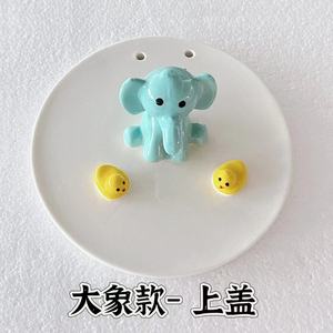 Couverture de fontaine à eau en céramique en forme de champignon, base ronde, design mignon de dessin animé, pour accessoires pour animaux de compagnie, fabriqué à Dehua - Product Image 2