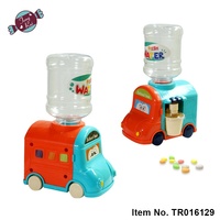Vente en gros de jouets amusants, distributeur d'eau en forme d'autobus scolaire, machine à bonbons pour enfants