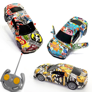 Bốn cách thể thao xe mô phỏng xe con điều khiển từ xa graffiti mô hình đua xe đồ chơi các loại cho trẻ em - Product Image 5