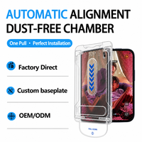 Protection d'écran pour iPhone DUO, installation facile, kit de suppression automatique de la poussière, verre trempé