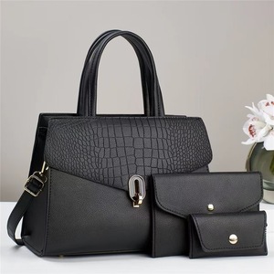 Conjunto de Tres Bolsos Azules para Mujer, con Cierre Cuadrado Horizontal, Bolso de Mano, Bandolera, para Todas las Temporadas - Product Image 3